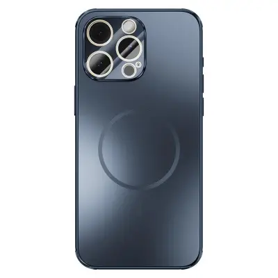 ABEEL iPhone 14 Pro Mobilskal Magnetiskt TPU PC Kylande Matt Blå