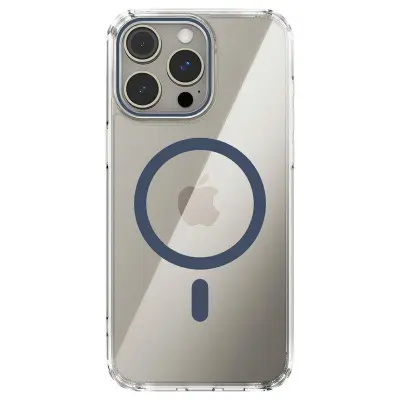 ABEEL iPhone 14 Pro Mobilskal MagSafe Anti Scratch Klar TPU Blå