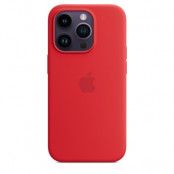Apple iPhone 14 Pro Silikonskal med MagSafe - Röd