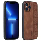 AZNS iPhone 14 Pro Fodral KonstLäder - Brun