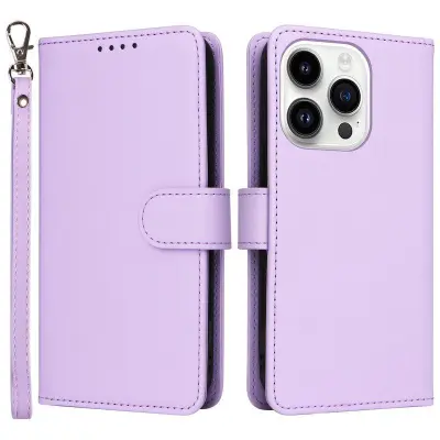 BETOPNICE iPhone 14 Pro Plånboksfodral - Avtagbart Konstläder - Lila