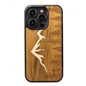 Bewood iPhone 14 Pro Mobilskal Wooden Mountains Lmbuia - Brun