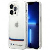 BMW iPhone 14 Pro Mobilskal Transparent Center - Vit