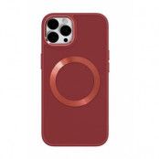 BOOM iPhone 14 Pro Skal Magsafe Liquid Silicone - Röd