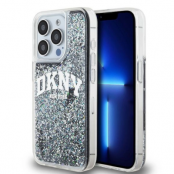 DKNY iPhone 14 Pro Mobilskal Liquid Glitter Big Logo - Svart