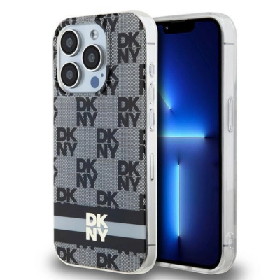 DKNY iPhone 14 Pro Mobilskal Magsafe IML Checkered Mono
