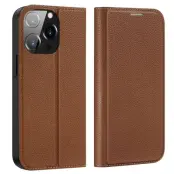 Dux Ducis iPhone 14 Pro Plånboksfodral Skin X2 - Brun