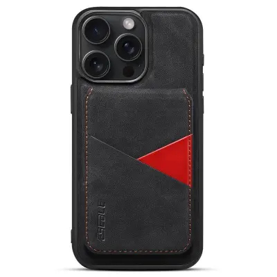 ESEBLE E2 för iPhone 14 Pro Fodral KonstLäder - Svart