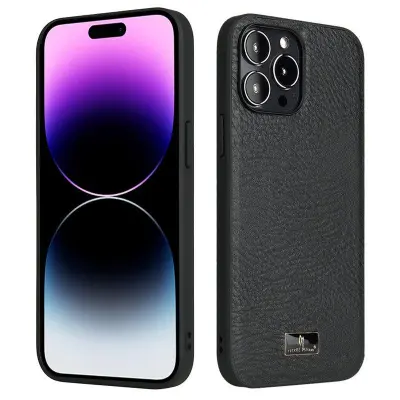 FIERRE SHANN för iPhone 14 Pro Fodral KonstLäder - Elefantmönster