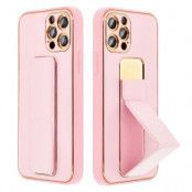 Galaxy A05s Mobilskal Kickstand Läder - Rosa