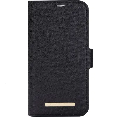 Onsala Magnetic Saffiano Wallet (iPhone 14 Pro) - Svart