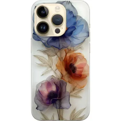 Mobilskal till Apple iPhone 14 Pro med Silkesblommor