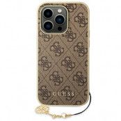 GUESS iPhone 14 Pro Skal 4G Charms Collection - Brun