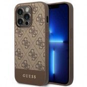 GUESS iPhone 14 Pro Skal 4G Stripe Collection - Brun