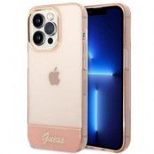 GUESS iPhone 14 Pro Skal Translucent - Rosa