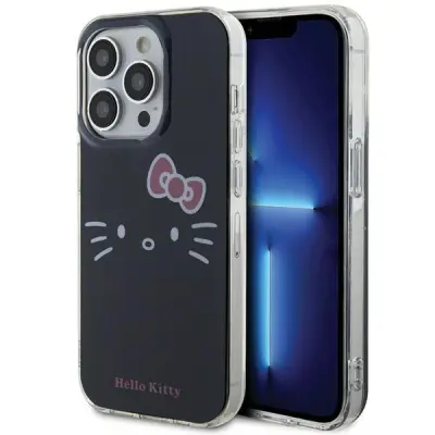 Hello Kitty iPhone 14 Pro Mobilskal MagSafe IML Kitty Face - Svart