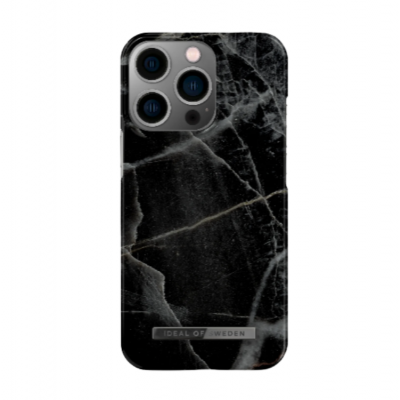 Ideal Of Sweden iPhone 14 Pro Skal Fashion - Svart Thunder Marble