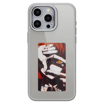 iPhone 14 Pro Mobilskal E Ink 4-Color Display Customized - Grå (Grå)