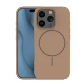 iPhone 14 Pro Mobilskal MagSafe Silikon Thin - Brun