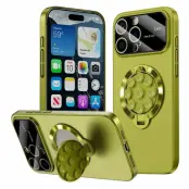 iPhone 14 Pro Mobilskal Magsafe Sugkopphållare Kickstand - Grön