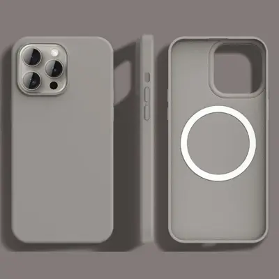 iPhone 14 Pro Mobilskal MagSafe Ultra Thin Silikon (Grå)