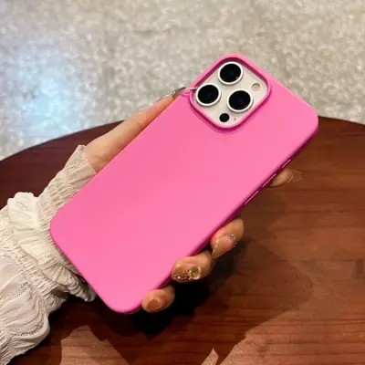 iPhone 14 Pro Mobilskal MagSafe Ultra Thin Silikon (Rose Rosa)