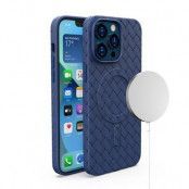 iPhone 14 Pro Mobilskal Magsafe Woven - Blå