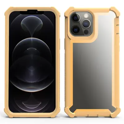 iPhone 14 Pro Mobilskal TPU + PC Shockproof - Guld