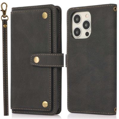 iPhone 14 Pro Plånboksfodral Flip - Svart