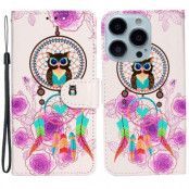 iPhone 14 Pro Plånboksfodral Folio Flip - Owl Chime