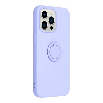 Forcell iPhone 14 Pro Skal Silikon Ring Violett