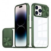 iPhone 14 Pro Skal Camera Slider - Grön