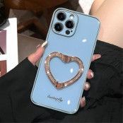 iPhone 14 Pro Skal Heart Kickstand - Blå