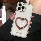 iPhone 14 Pro Skal Heart Kickstand - Vit