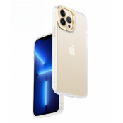 iPhone 14 Pro Skal Kameraram i Aluminiumlegering - Vit Guld