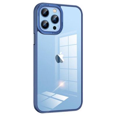 iPhone 14 Pro Skal Kameraram i Metall - Mörkblå