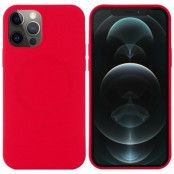 iPhone 14 Pro Skal Magsafe Silicone Ultra Slim - Röd