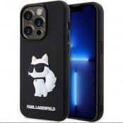 Karl Lagerfeld iPhone 14 Pro Mobilskal Rubber Choupette 3D