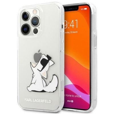 Karl Lagerfeld iPhone 14 Pro Skal Choupette Fun - Transparent
