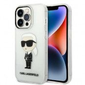Karl Lagerfeld iPhone 14 Pro Skal IML NFT Ikonik - Transparent