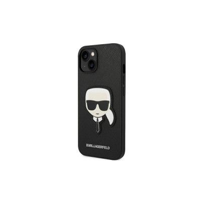 Karl Lagerfeld Saffiano PU Skal för iPhone 14 Pro Svart