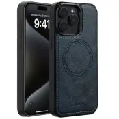 LC.IMEEKE iPhone 14 Pro Fodral KonstLäder - Blå