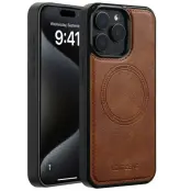 LC.IMEEKE iPhone 14 Pro Fodral KonstLäder - Brun
