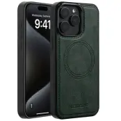 LC.IMEEKE iPhone 14 Pro Fodral KonstLäder - Grön