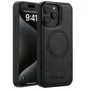 LC.IMEEKE iPhone 14 Pro Fodral KonstLäder - Svart