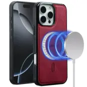 LC.IMEEKE L6 iPhone 14 Pro Fodral KonstLäder - Röd