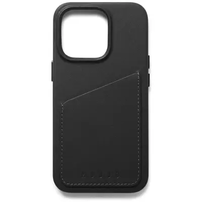 Mujjo Full Leather Wallet Case (iPhone 14 Pro) - Brun