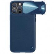 Nillkin iPhone 14 Pro Skal CamShield Läder S - Blå