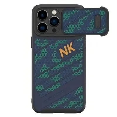 NILLKIN Magnetic Case iPhone 14 Pro Mobilskal Honeycomb Textur Svart