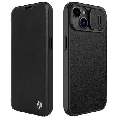 NILLKIN Qin Pro iPhone 14 Plus Mobilskal med Kortfack - Svart